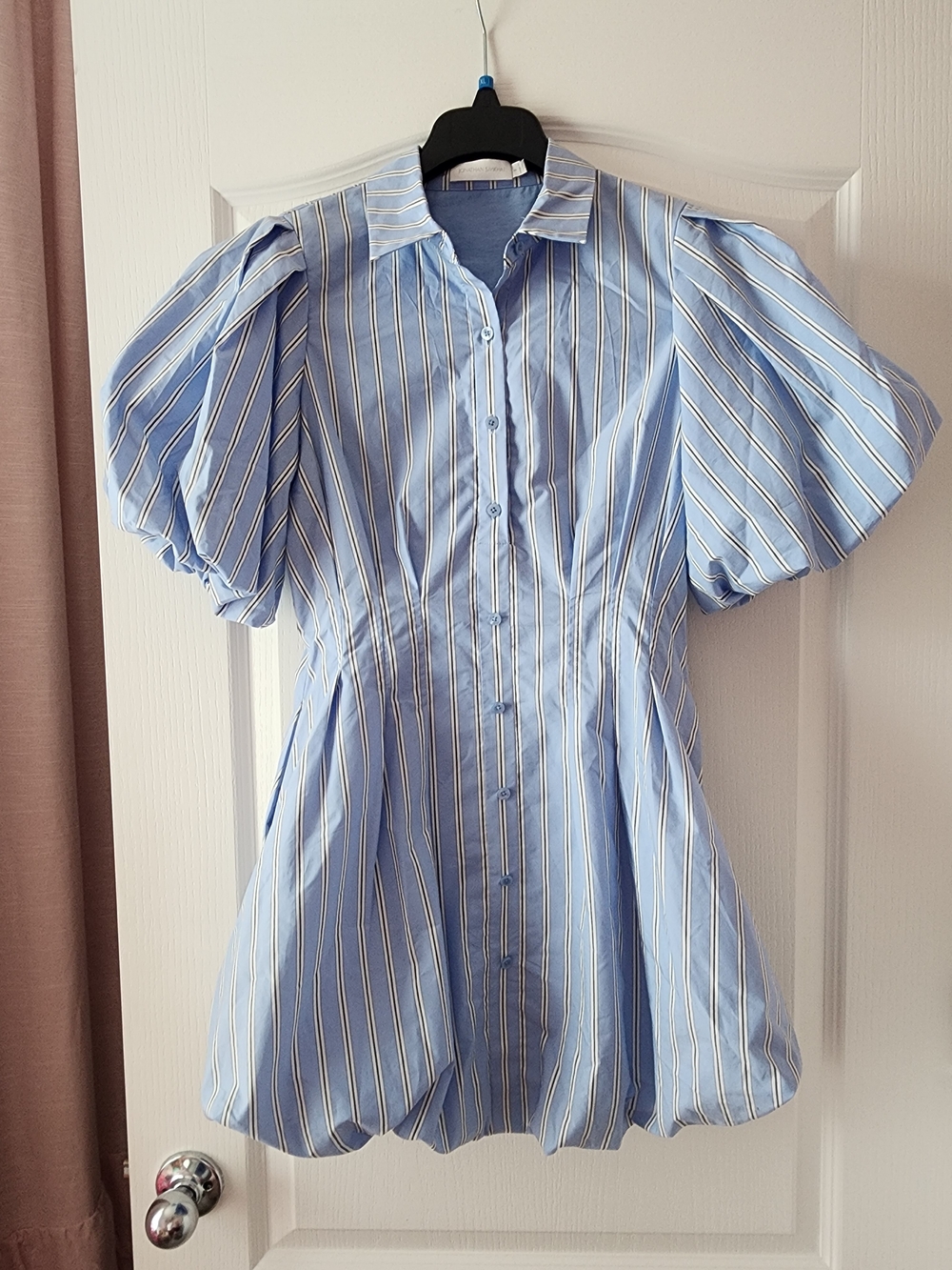 Jonathan Simkhai Light Blue Striped Shirt